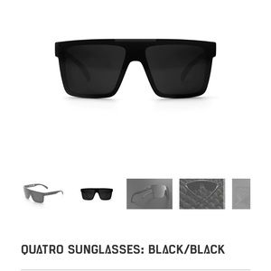 Heatwave Quatro Black Sunglasses